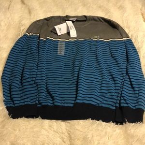 Lacoste blue & gray sweater XL NWT